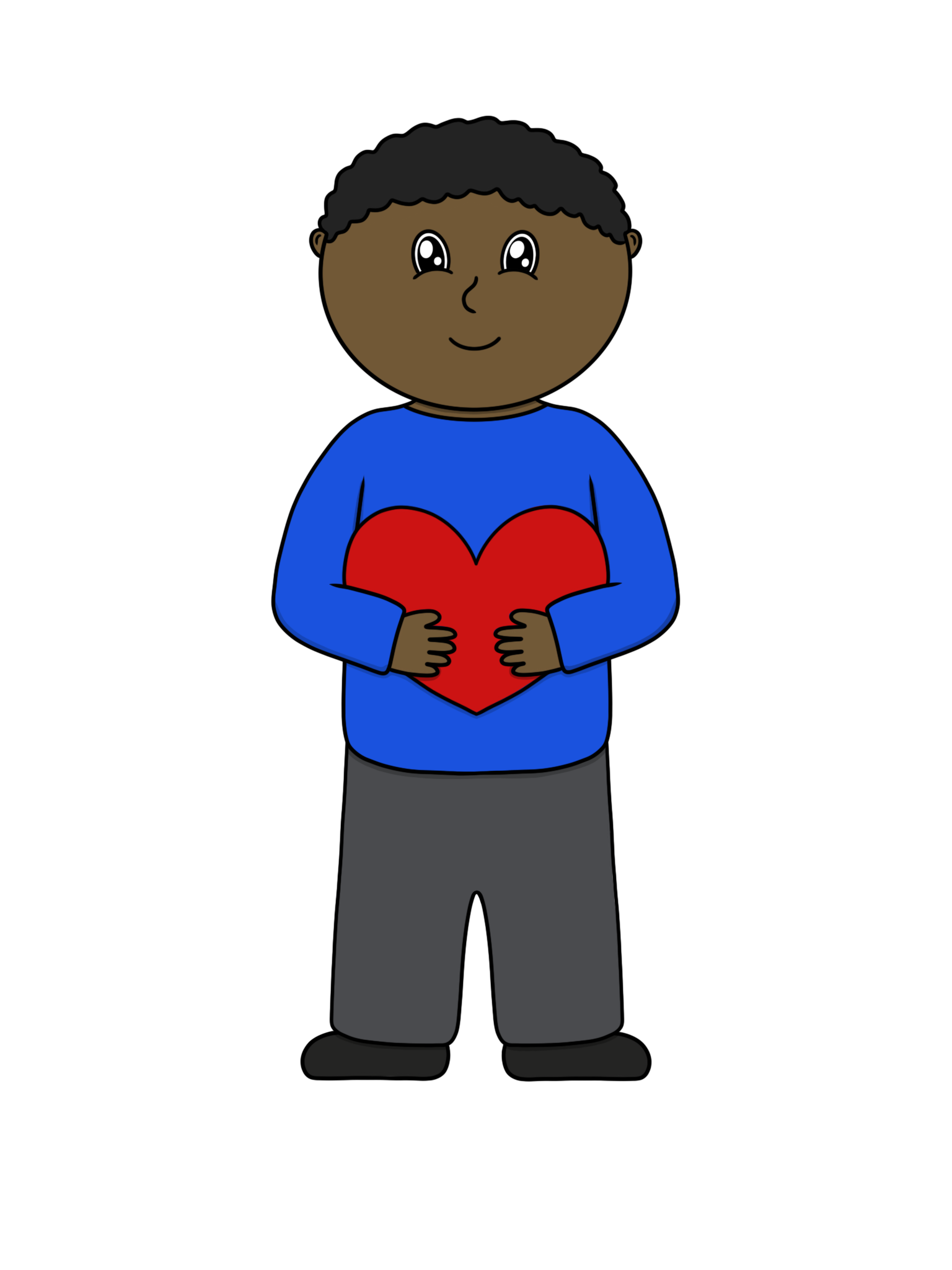 Boy with heart color (1)