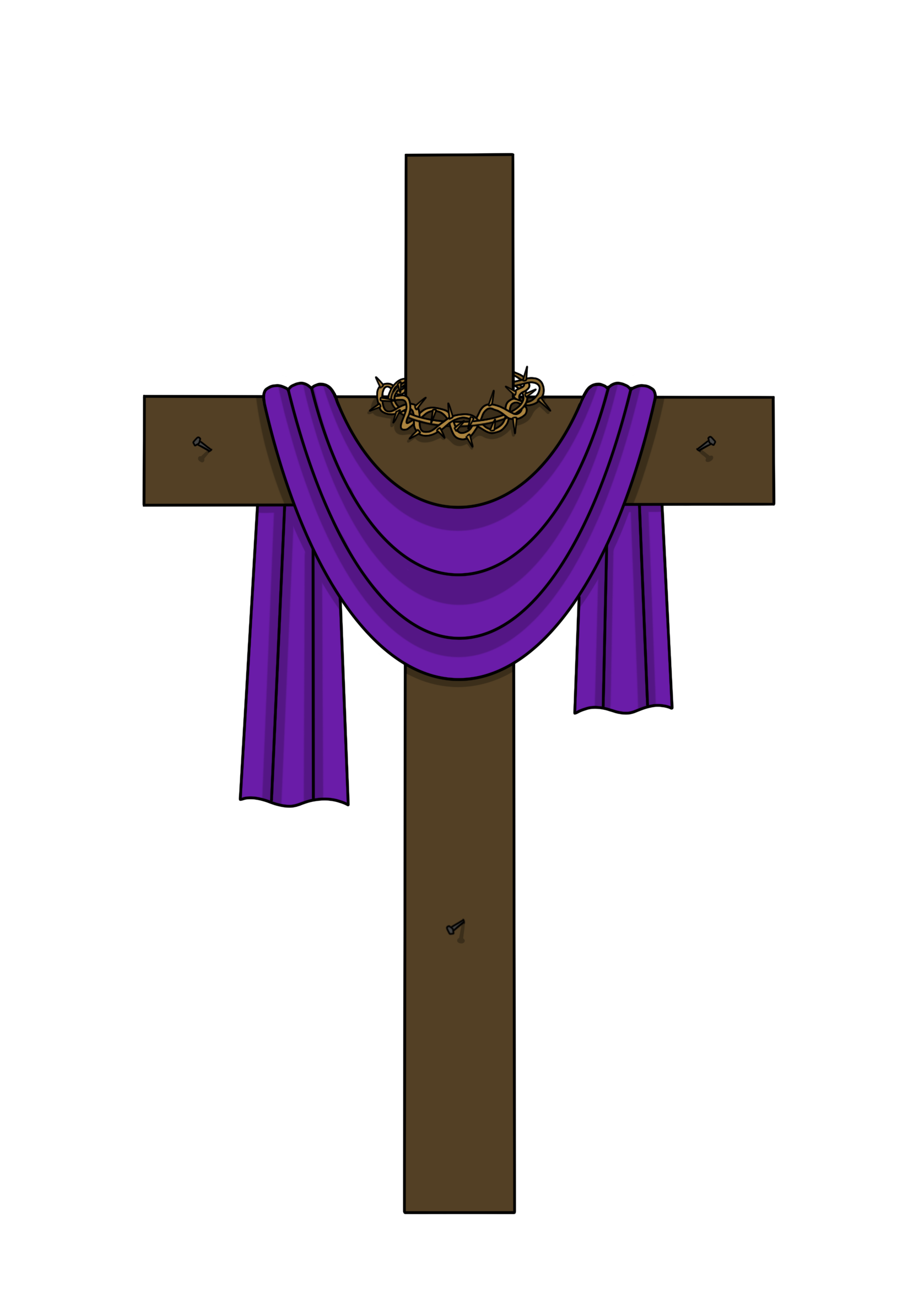 Cross colored