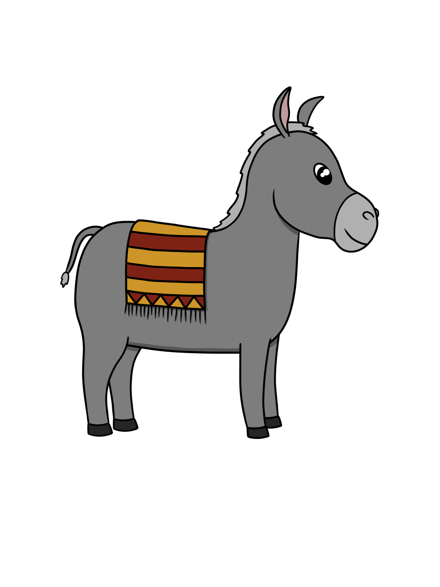 Donkey colored