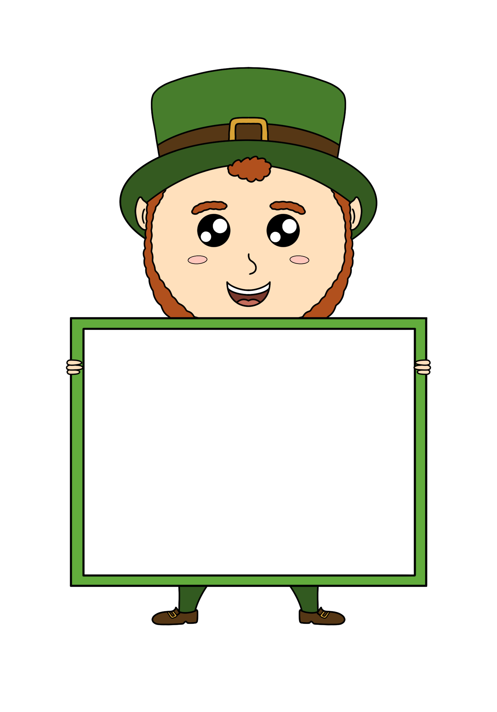 Leprechaun sign color