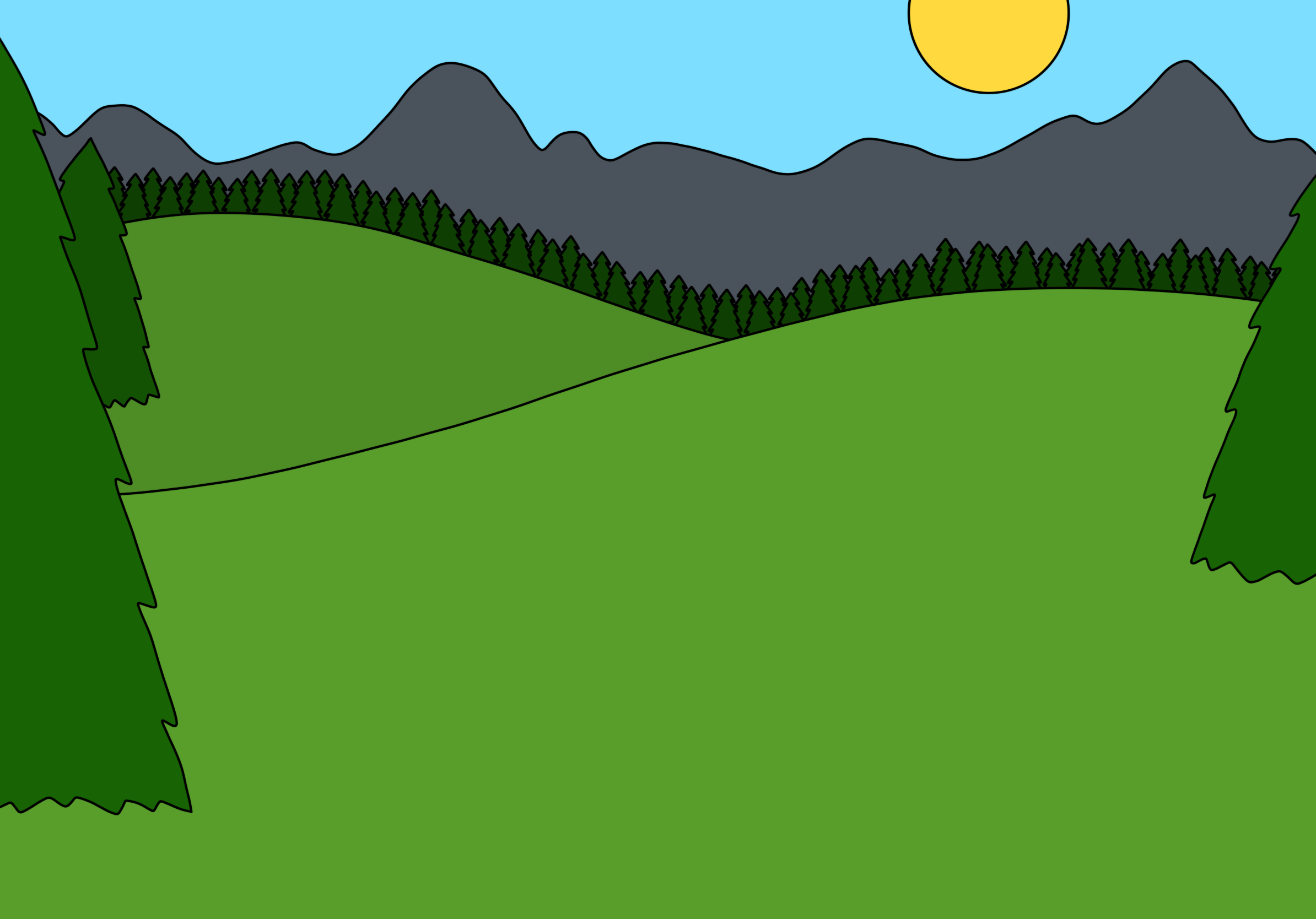 Mountains color