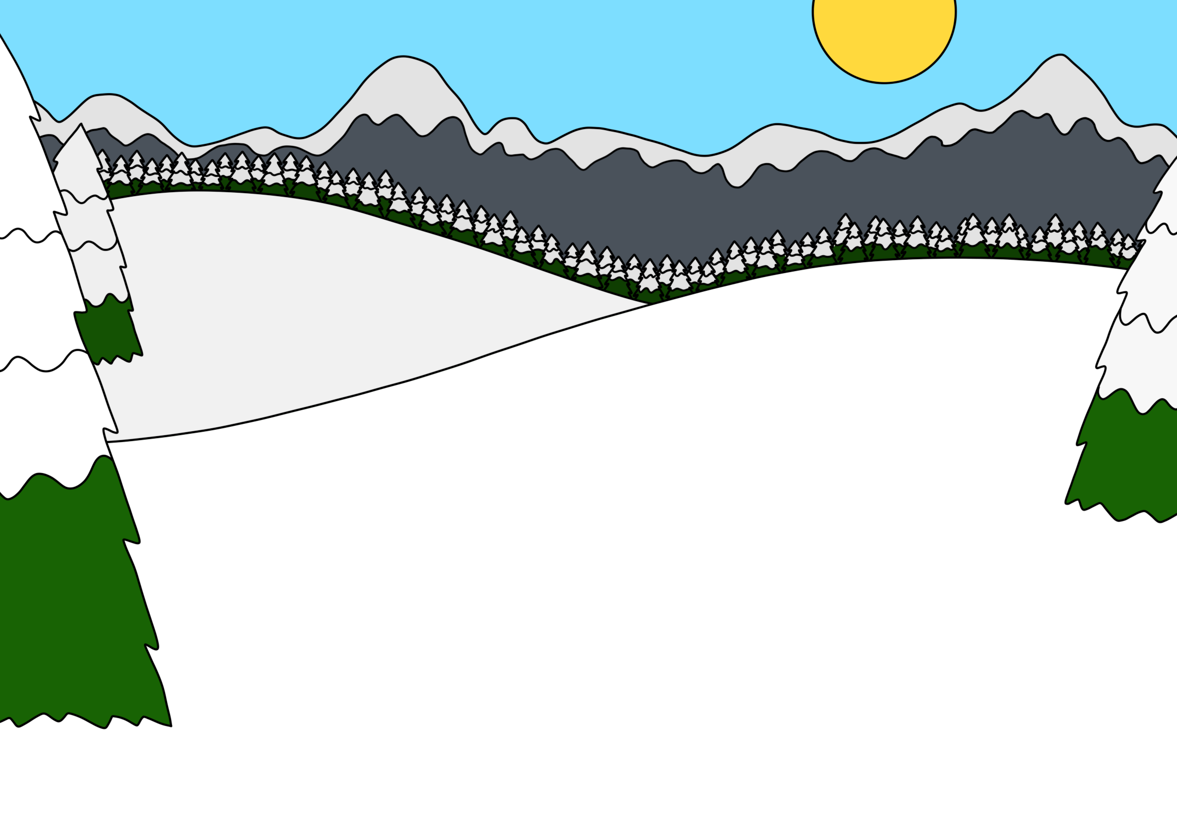Snowy mountains color (1)
